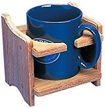 ARC Marine Mug Holder Teak Wooden Cup or Mug Holder - Brown, Small