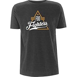 Rock Off Grey Foo Fighters Triangle Officiel T-Shirt Hommes Unisexe - Les Beatles, Paul McCartney, John Lennon, RIngo Starr, George Harrison