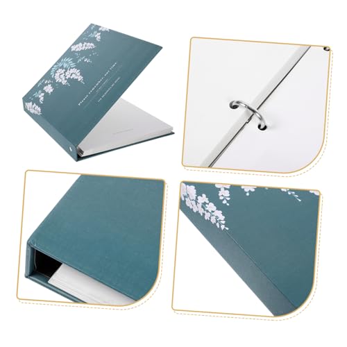 Image of Dried Flower Storage Book Plant Specimen Holder Album for Pressed Flowers and Leaves Loose-Leaf Scrapbook Holder for Floral Preservation Crafts Calligraphy 9.25 X 8.93 X 0.78 in