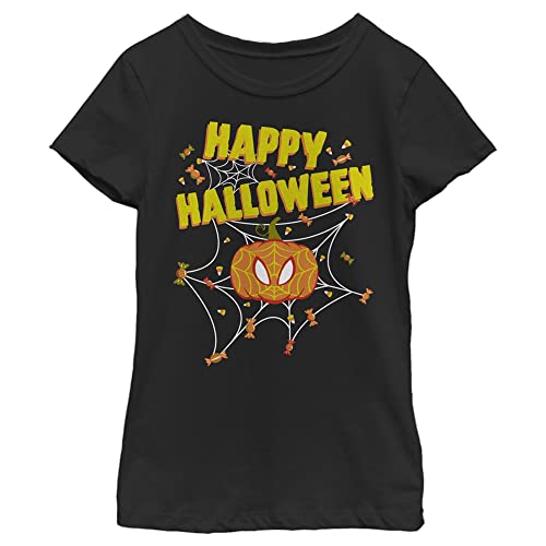 T-shirt Marvel Classic Candy Web pour filles en noir taille XL