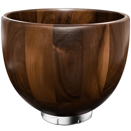 Tazón de mezcla de madera de nogal premium 5 QT miniatura 1
