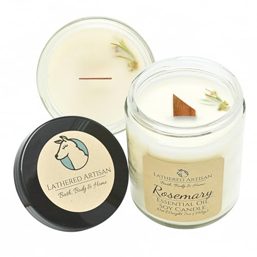 Rosemary Soy Candle with Wooden Wick