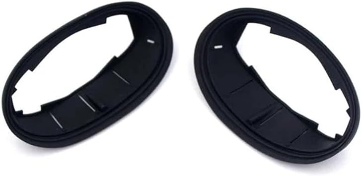 For Mini For Cooper Mirror Housing Gasket,R56 R57 R58 R59 Rubber Seal Kit,Side View Mirror Mounting Grommet,51162755639 51162755636 Replacement,Clubman Convertible Mirror Fix,Black