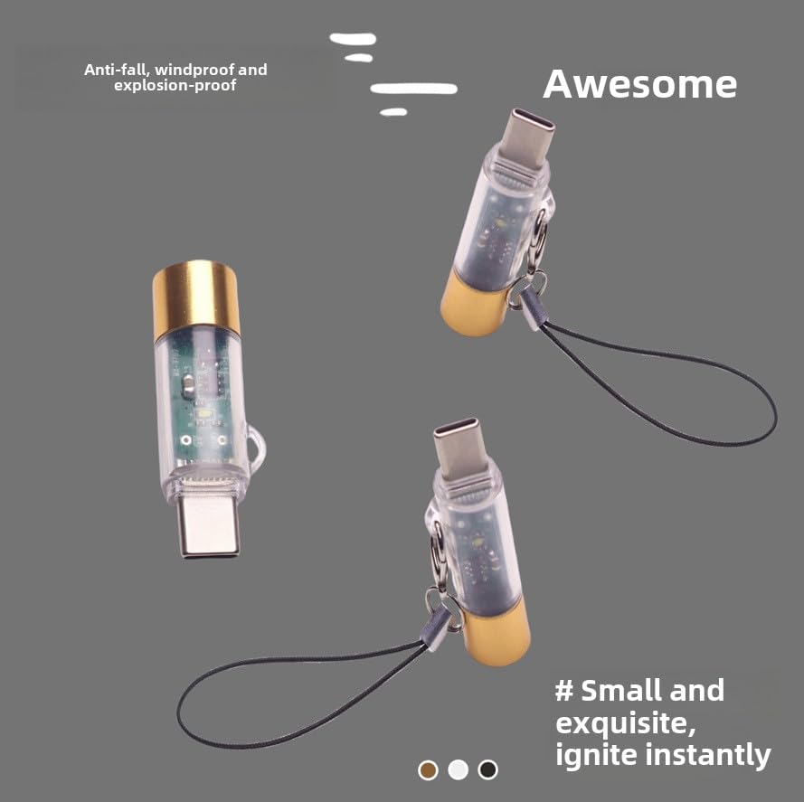 Encendedor eléctrico recargable USB-C tipo C 1.5 pulgadas miniatura 5