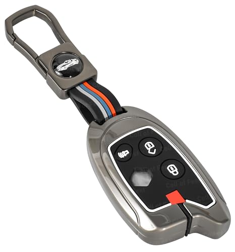 Image of Coll of Fest Premium Metal Silicon Key Cover Compatible with Maruti Suzuki Nippon 3 Button Smart Key Cover Metal & Silicon Protection Glow in the Dark