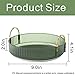 INVSSENE 360° Rotating Makeup Organizer, Bathroom Make Up Spinning Holder Rack, Large Capacity Cosmetics Storage Vanity Shelf Countertop, Fits Cosmetics, Perfume, Skincare, Lipsticks(1 Tier, Green)