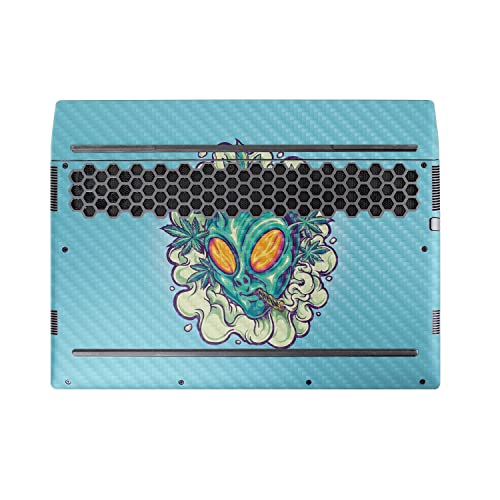 Image of MightySkins Carbon Fiber Skin Compatible With Alienware M17 R5 (2022) Full Wrap Kit - In Outer Space | Protective Durable Textured Carbon Fiber Finish | Easy To Apply & Change Styles | Made in the USA