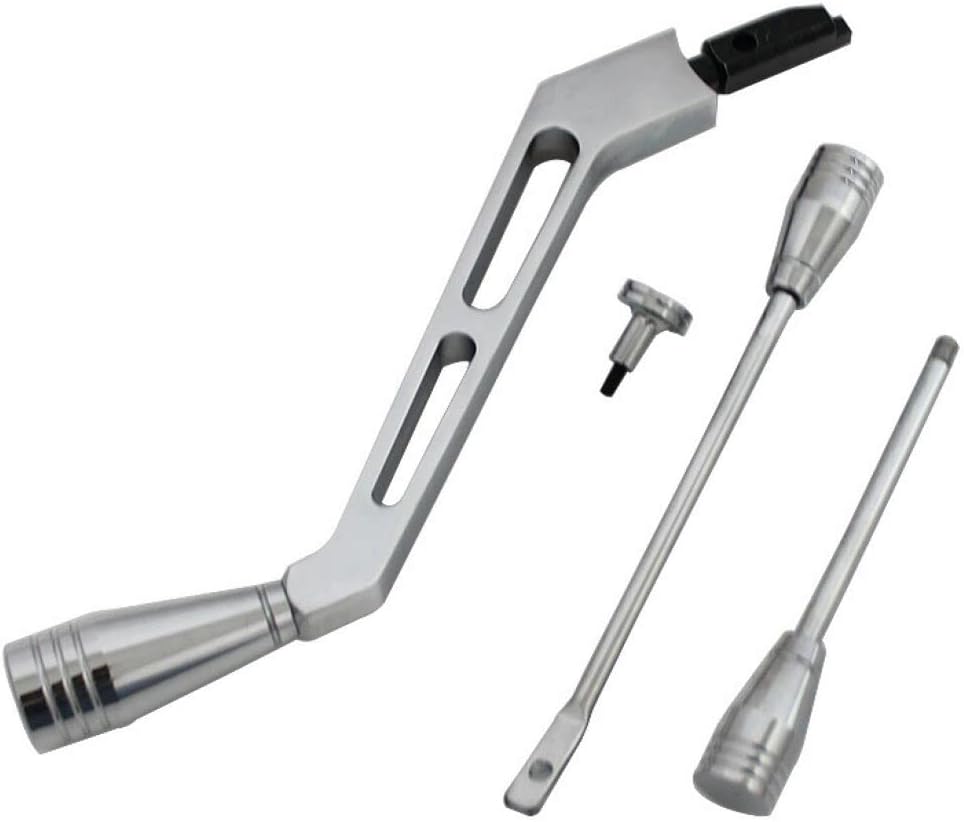 Polished Billet Aluminum Column Shifter Turn Signal Lever Hazard Tilt Kit Compatible with GM 1967-1994 Chevy Buick Oldsmobile Pontiac Cadillac