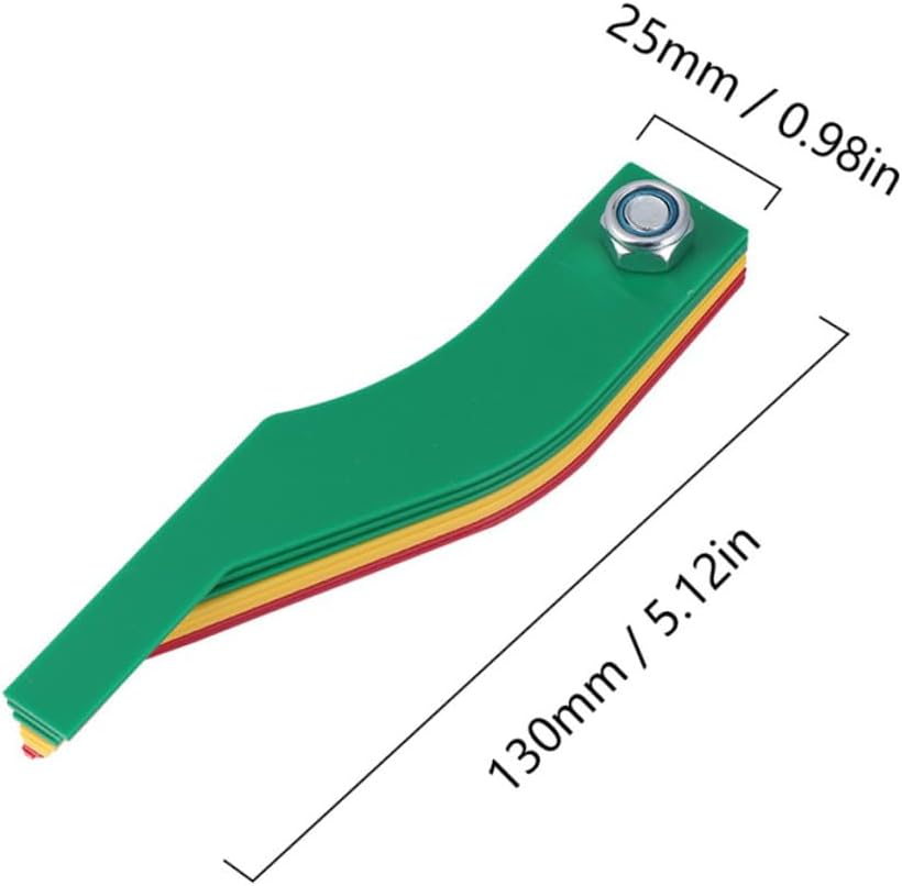 4pcs Brake Pad Thickness Gauge for Accurate Measurement Lightweight Ruler Tool for Car Brake Pads Easy to Use and Carry for Automotive Maintenance