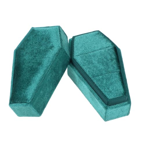 VOSAREA Scatola Porta-anelli A Forma Di Bara: Organizer Decorativo Per Gioielli, Accessori Per Matrimoni E Fotografia - Contenitori Per Caramelle Di Halloween - Scatola Per Bomboniere