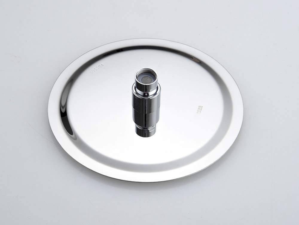 Cabezal de ducha redondo y cuadrado de acero inoxidable de 12 pulgadas, cabezal de ducha de lluvia cromado de alta presión para una experiencia de baño lujosa y elegante grifo de baño