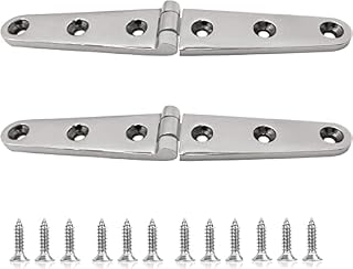 SHENGHUISS Boat Door Hinge Strap Marine Hatch Hinge Stainless Steel 316 Casting Hinge