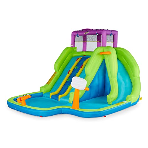 MAGIC UNION Triple Blast Inflatable Play Center with Water Slides