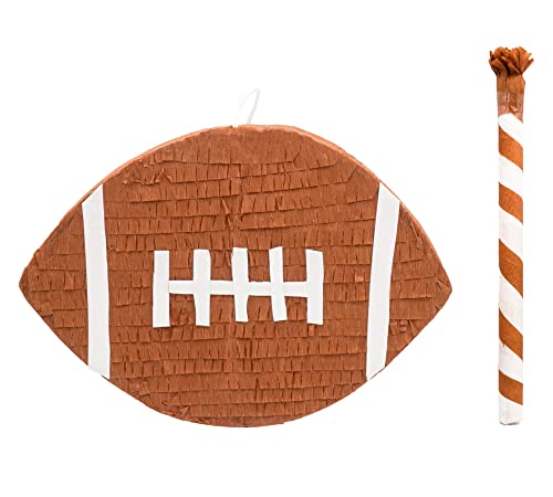 Football Pinata For Birthday Party Decoration Traditional Mexican Fiesta Pinata Sports Themed Party Supplies With Stick Buster(15.55 X 11 X 2.75 In) #TOP5