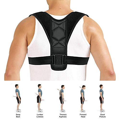 Posture Corrector For Men And Women - Adjustable Back Brace - Back Posture Corrector For Clavicle Support And Providing Pain Relief #TOP7