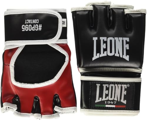 Gants Leone 1947 Contacter boxe anglaise kickboxing muay thai noir