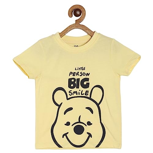 Image of miniklub Kids Winnie The Pooh Printed Pure Cotton Tshirt
