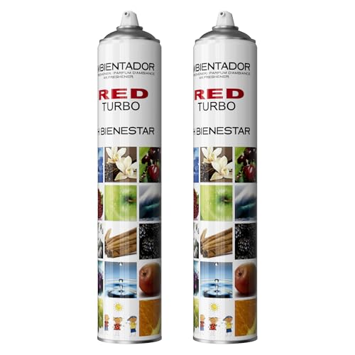 PRIME JJ -Ambientadores Profesional PH Bienestar Turbo 750ml (750 ml (Paquete de 2), Frutos Rojos)