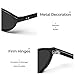 mosanana Trendy Oval Sunglasses for Women Cat Eye Retro 90S Small Vintage Cute Fashion Cool Black 2026 Thin Skinny Narrow Tiny Grey Sunnies MS52587