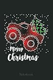  Red Plaid Monster Truck Buffalo Car Family Christmas Notebook: Funny Monster Trucks Gifts for Kids Great Kids Appreciation Thank Gag Gifts for Girls Toddler Boys Dad Mom