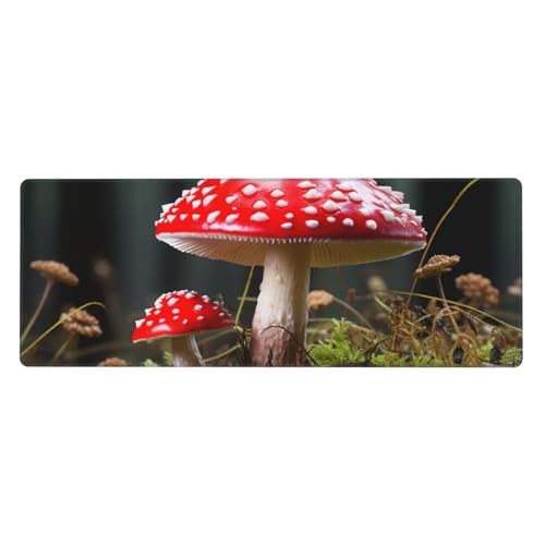 Tapis de souris pour clavier d'ordinateur motif champignon déco bureau