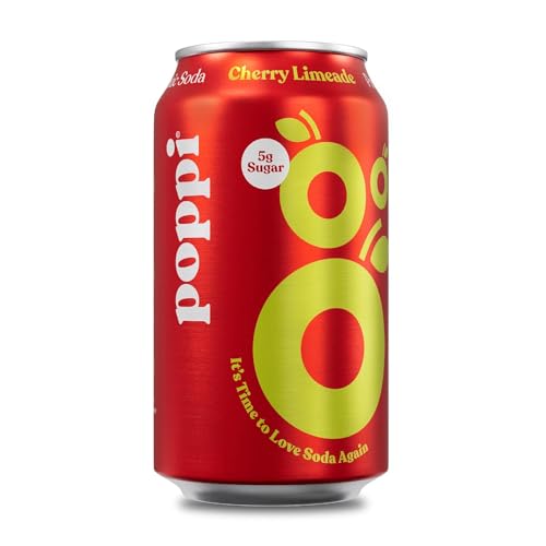 Sparkling Prebiotic Poppi Soda, Beverages w/Apple Cider Vinegar, Seltzer Water & Fruit Juice, Fun Favorites Variety Pack, 12 Fl Oz (Orange, Ginger Lime, Watermelon, Strawberry Lemon, Raspberry Rose, Cherry Limeade, Grape, Root Beer, Lemon Lime, Classic Co - Thumbnail 5