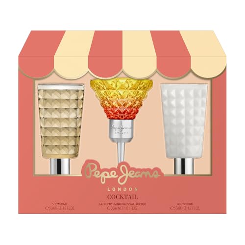 Imagen de Pepe Jeans Cocktail Edition For Her Estuche Regalo Perfumes de Mujer Pack de 3 Piezas Eau de Toilette 30ml