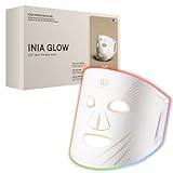 Red Light Therapy Mask for Face, Glow LED Contour Face Mask with Near-Infrared Red Light (NIR), Portable, Rechargeable and Ergonomic Design for True Anti-Aging Skincare at Home and Travel (White)
