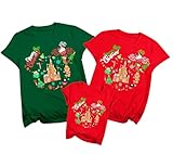 Christmas Matching Family Shirts Family Matching Outfits Merry Christmas Magical Tshirt Xmas Holiday Vacation Tee Tops Red