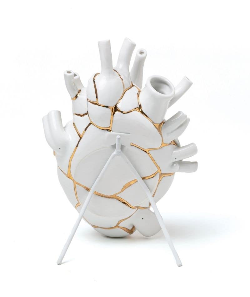 Amazon.com: Seletti Love in Bloom Kintsugi Porcelain and Gold