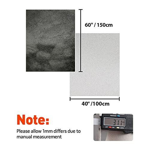 HOMCHEK 60" × 40" Car Suede Headliner Fabric with Foam Backing Material 1/9" Thick Automotive Upholstery Celling Headliner Replacement Black - Thumbnail 5