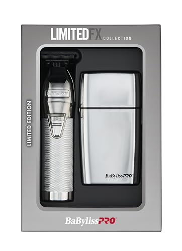 Image of BaBylissPRO LIMITEDFX Cord /Cordless Hair Trimmer and Double Foil Hair Shaver Prepack, High-Performance Lithium-Ion Batteries for Long-Lasting Cutting