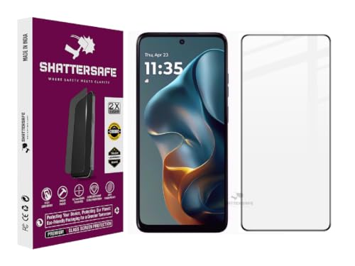Image of Oleophobic Tempered Glass Screen Protector Compatible For Motorola G05 / G35 5G [Pack of 1]. Edge To Edge Full Screen Protection With Easy Installation Kit & Case Friendly Fit.