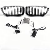 Yhikguszi Medium Grille With LED Lighting, for BMW 3 Series F30 F35 2014-2019 Vehicle Model. (Grill Light)