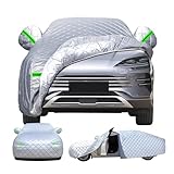 [Protection contre la grêle] - Housse De Voiture cette housse de voiture anti - grêle offre une protection complète contre la grêle et le gel. Sa conception à quatre niveaux et sa protection de surface d'impact plus large protègent non seulement le toit, mais également les rétroviseurs, les vitres latérales et les vitres arrière, ce qui est idéal pour les zones sujettes aux tempêtes et protège votre véhicule contre les dommages coûteux.