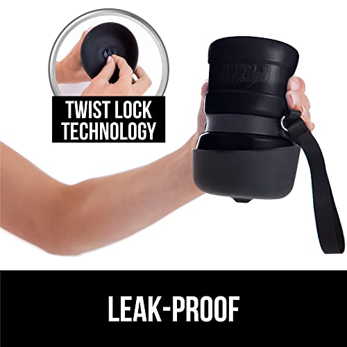 Gorilla Grip Leak Proof Portable Dog Water Bottle, 20oz, Multifunction Design with Bowl Cap, Food Grade Silicone, Dogs… - Image 5