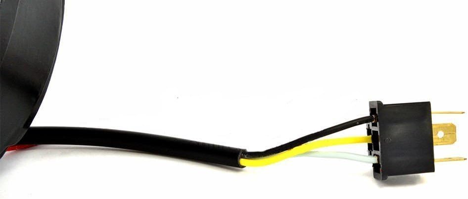 Eagle Lights 8700G2 7 inch Round Generation II Headlight for Harley Davidson Motorcycles with 2014+ Adapter Wire, Black