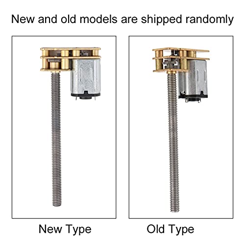 Hohes Drehmoment Elektrischer Getriebemotor DC Motor 6 V / 12 V Gewinde Flip N20 Getriebe Motor mit M4 x 55mm Welle(6V 1000rpm)