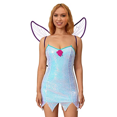 fyclemt Women Halloween Forest Fairy Costume Dress Sexy Fairy Tale