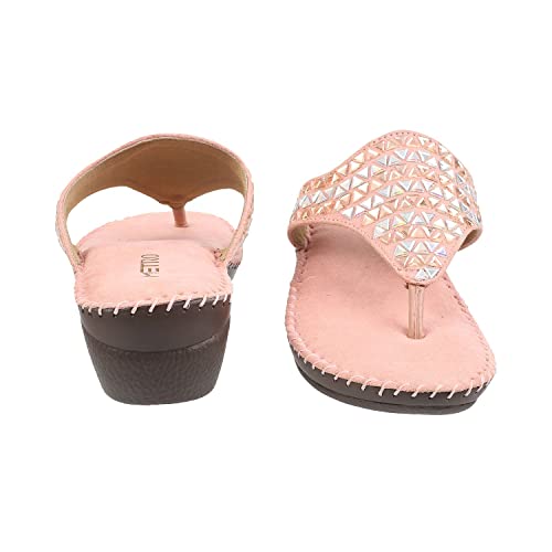 Image of Metro Women's Embellished Faux Leather Comfy Fashion Sandals