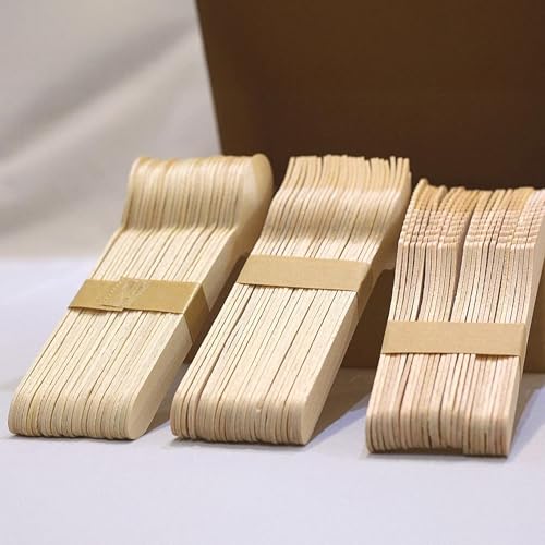 FOOGO Green 150-teiliges Einweg-Holzbesteck-Set, 50x Gabeln, 50x Löffel, 50x Messer, 16 cm, biologisch abbaubar, kompostierbar, umweltfreundliches Besteckset, Party-Picknick
