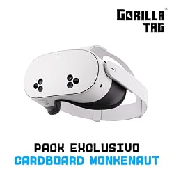 Meta Quest 3S 128 GB | Realidad Virtual sin Cables — Pack Gorilla Tag Cardboard Monkenaut — Exclusivo de Amazon