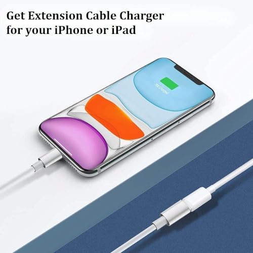 Smilebridge Lightning Extension Cable for iPhone iPad, 6FT [MFi Certified] iPhone Charger Extension Cable Male to Female Connector, Lightning Cable Extender Support Charge+Audio+Video+Data Transfer - Image 5