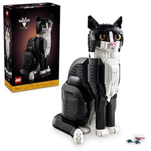 LEGO Ideas Tuxedo Cat – Building Sets for Adults Ages 18+ – DIY Crafts Kit for Home Decor, Living Room or Bedroom – Gifts for Cat Lovers, Women & Men – 21349