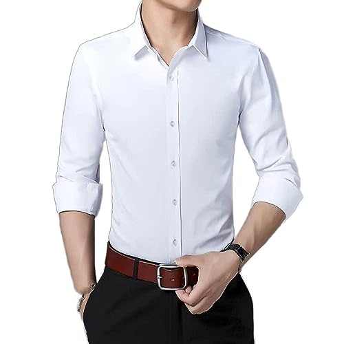 Chemise habillée formelle slim fit pour homme pour cérémonies élégantes