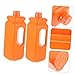 ABOOFAN 2pcs Leak Plastic Jug with Caps Reusable Storage Containers with Ergonomic Handle for Food Liquid Chemical Storage at Home Lab and Industrial Use