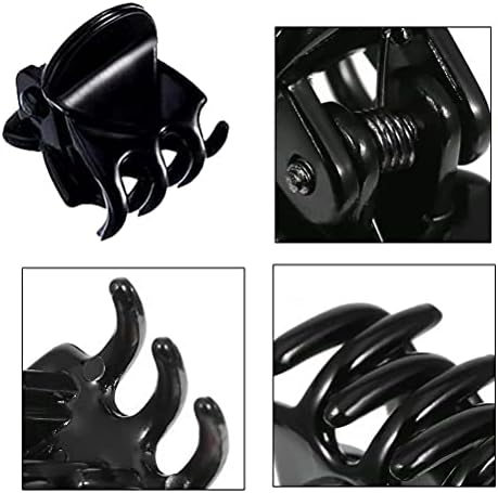 24 Pcs Mini Hair Clips, Hair Claws Pins Clamps Hair Accessories Clips Small Micro Hair Jaw Clips for Women Girl's HairBlack