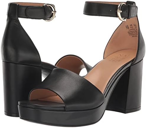 Naturalizer Women's Pearlyn Platform Sandal Black Leather 9 M | Image 6