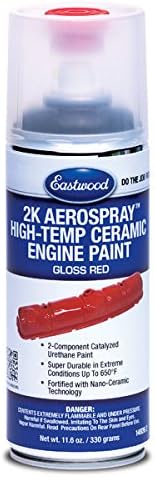 Eastwood 2K Aerospray High Temperature Ceramic Engine Gloss Red Paint 12 oz