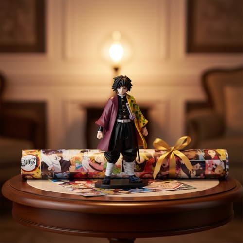 Image of Offo Giyu Tomioka Action Figure Limited Edition, Demon Slayer Anime PVC Collectible Showpiece for Car Dashboard, Home & Office Decor, Premium Gift for Fans & Collectors